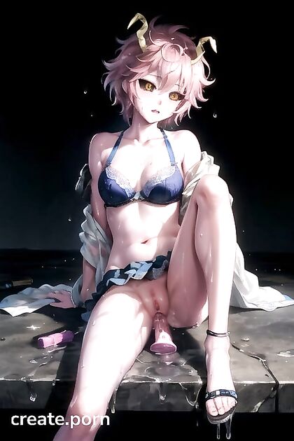 Ashido Mina from My Hero Academia Soaked and Exposed in hentai Picture
