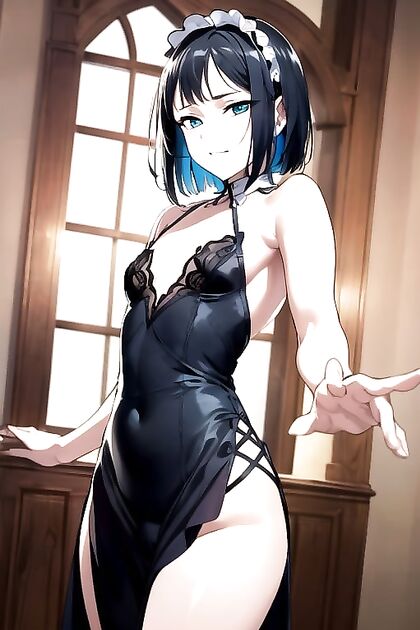 Bobcut Beauty Takes Center Stage in Detailed 1-Person Hentai Picture