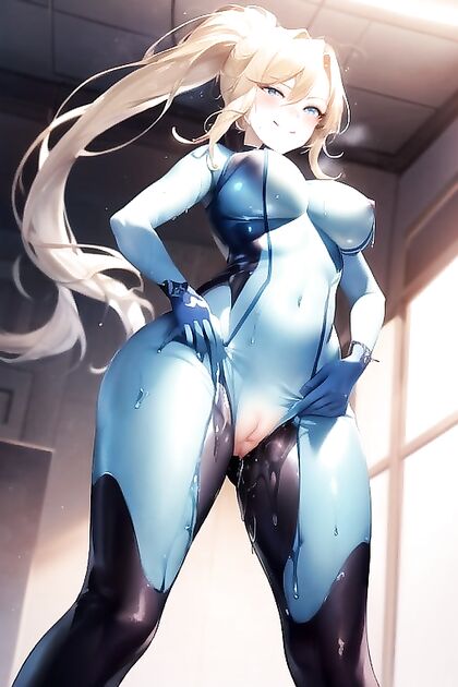 Slime Girl 18+ Spreads Her Legs Wide for  Hentai Vibrator Picture