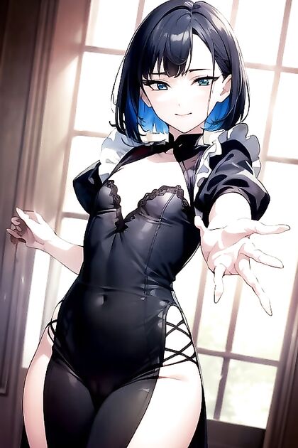 Horny Brunette Takes Charge in Solo Hentai Picture