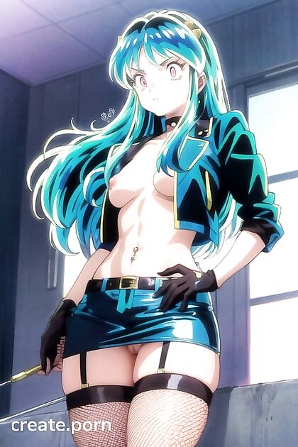 Leather Jacket and Studded Belt in Steamy Hentai Picture