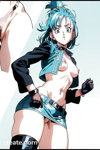 Pink Nipples and No Bra Under Open Jacket in Steamy Hentai Picture