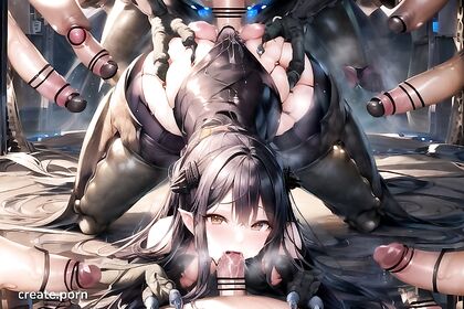 Gangbanged by Alien Monsters in a Sci-Fi Space Ship Hentai Feast