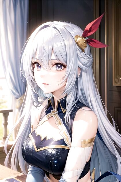Eleonora Viltaria Wears Shimmering Sequin Dress for Soft Pastel Hentai Pleasure