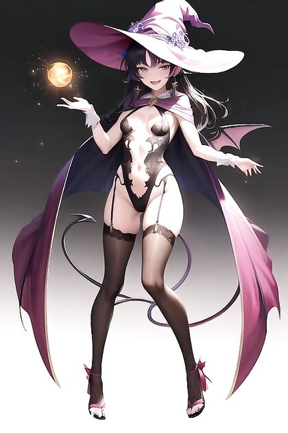 Small Breasted Devil Seductress in Full Body Hentai Pleasure