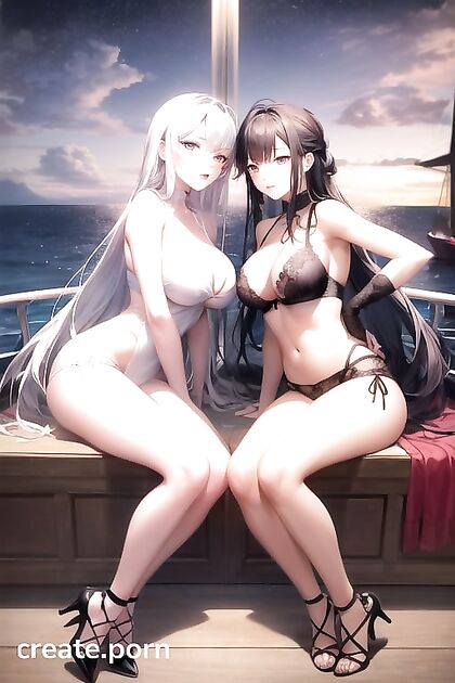 Models Enjoy Intimate Moments on a Luxe Yacht in Seductive Hentai Images
