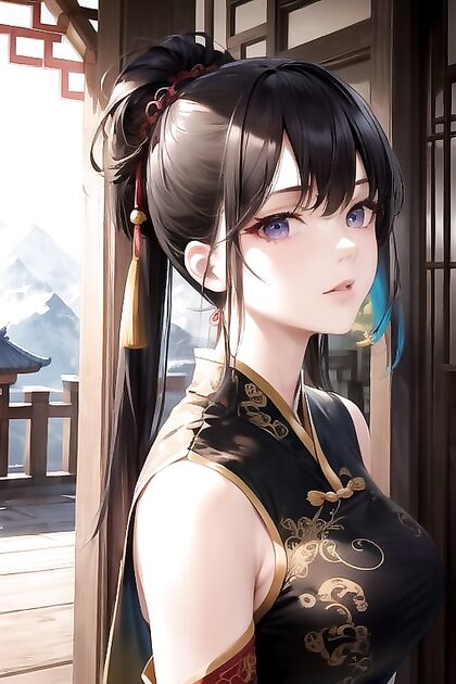 Armor-Gloved Warrior Takes On Mountains in Steamy Hentai Picture