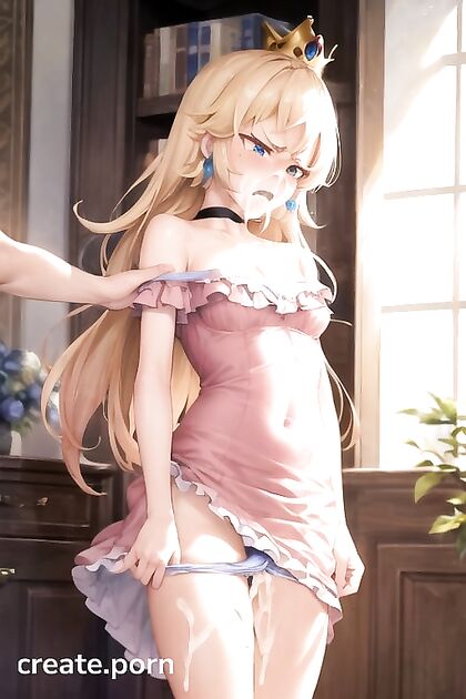 Disgusted Facial Cumshot With Panties Pulled Down in Hentai AI Picture