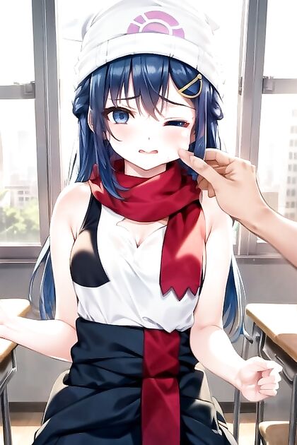 Dawn from Pokémon Gets Intimate in a Steamy Classroom Hentai Image