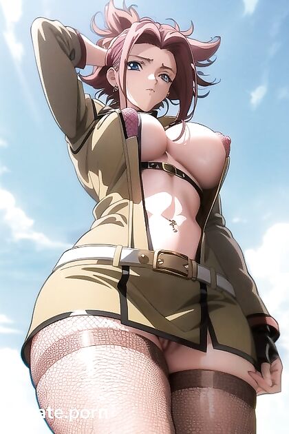 Fit Girl 18+ with Pink Nipples Teases in Boots for Steamy Hentai Pleasure