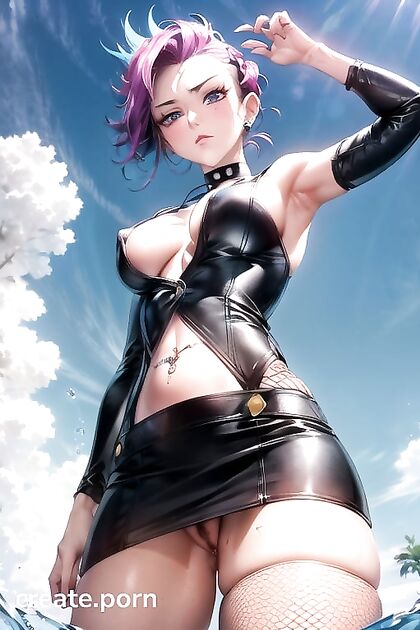 Mohawked Anime Babe Goes Wild Without a Bra in Steamy Hentai Action