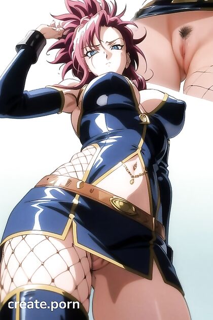 Sizzling Miniskirt and Leather Jacket Outfit in Hot Hentai Action