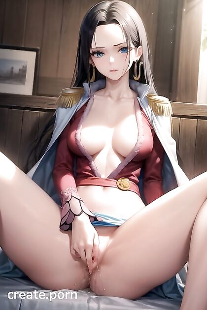 Boa Hancock's Steamy Masturbation Session in One Piece Hentai