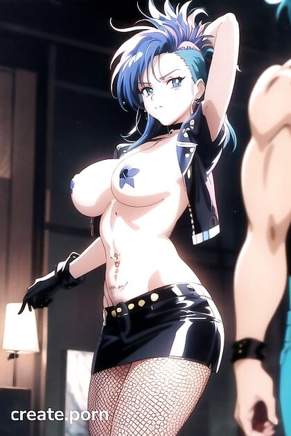 Punk Chick with Multi-Colored Pubes Gets Wild in Steamy Hentai Action