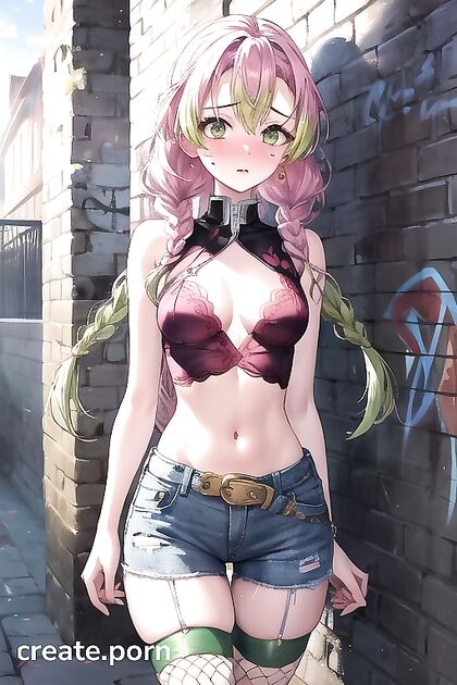 Teen 18+ in Jean Shorts Shows Off Her TightWaist in Seductive Hentai Scene