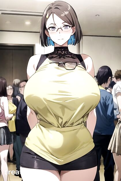 Gigantic Breasts in Form-Fitting Clothes Heat up Hentai Fantasies