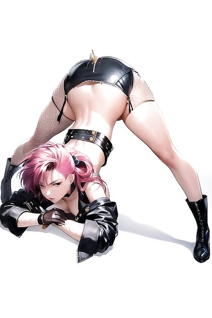 Topless Beauty with Navel Piercing and Sexy Boots in Steamy Hentai Action