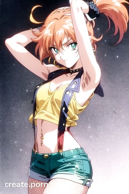 Seductive Boots and Bold Eyeshadow Enhance Her Miniskirt Fantasies in hentai AIPorn