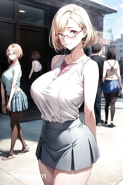 Casual Outfit Seduction: Fit Girl 18+ Tempts Crowds in Horny Hentai Scenes