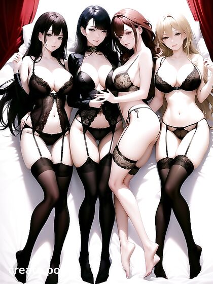 Fit Girl 18+ with Brown Eyes Seduces in Sultry Lingerie for Steamy Hentai Action