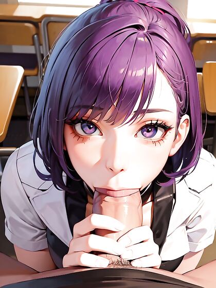 French Maid with Large Breasts Serves up Steamy Hentai Pleasure