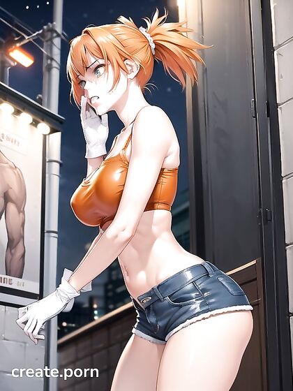 Big-Assed Beauty Teases with Face Touching and Headband in Seductive Hentai Scene
