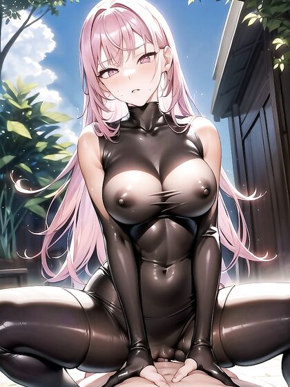 Muscular Man with Pink Eyes Crosses Arms for Intense Hentai Pleasure