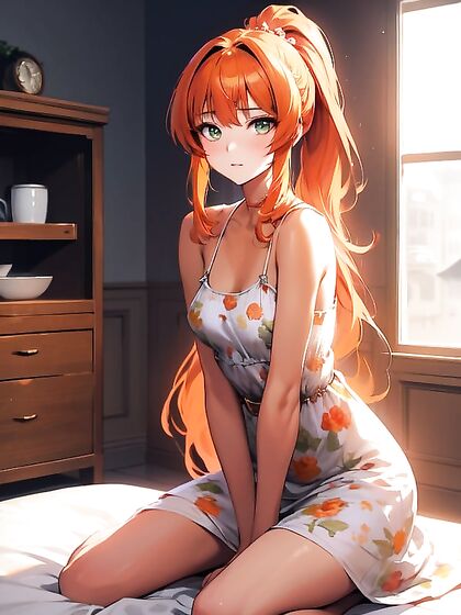 Fit Girl 18+ in Warm Anime Dress Explodes in Erotic Hentai Pleasure