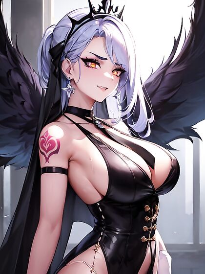 Business Suit and Cape Clash in Intense Arms-Crossed Hentai Pleasure