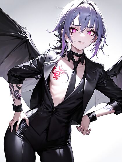 Villainess with Earrings and a Seductive Grin in Steamy Hentai Scenes