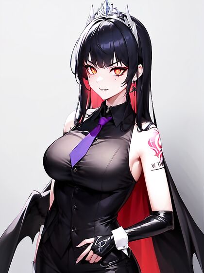 Long-Length Grinning Dick in Stylish Black-Tie hentai Action