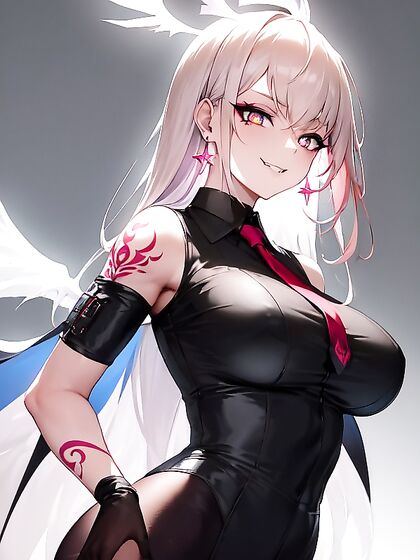 Business Woman in Nylon Gloves Gets Wild for Mind-Blowing Hentai Bangs