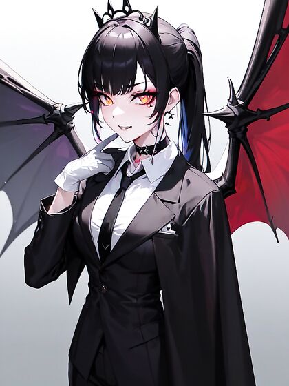 Seductive Vampire Teeth in Close-Up SFW Hentai Fantasy