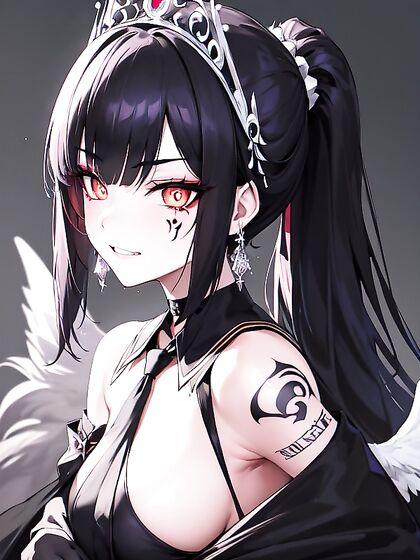 Multi-Colored Haired Diadem Wraps Her cape in Seductive Hentai Pleasure