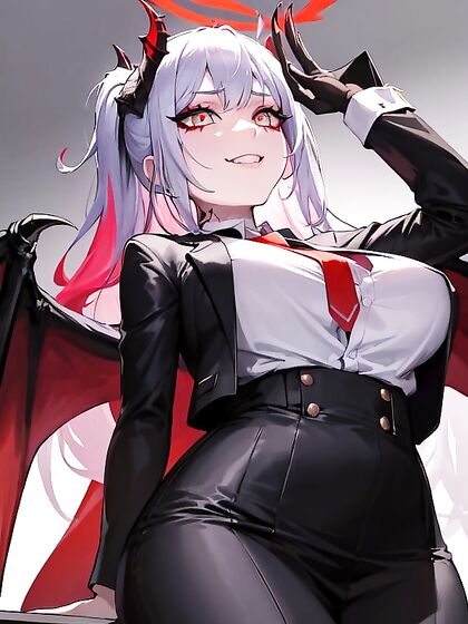 Vampire With Tuxedo and Crossed Arms Seduces in hentai AI Action