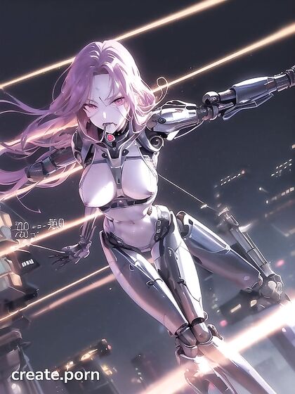 Cybernetic hentai uncensored with mouth gagging pleasure