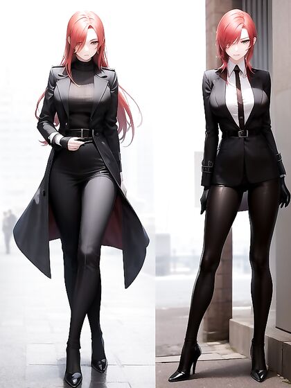 Urban Edge: Sharp Styled Standing Pose Hentai Action
