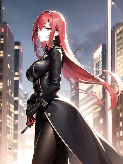 Elegant Red-Haired Beauty Seduces in Mesmerizing Hentai Action