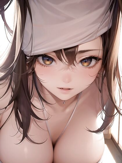 Cute Girl 18+ Shows Off Her Pubic Hair in Seductive Hentai Selfies