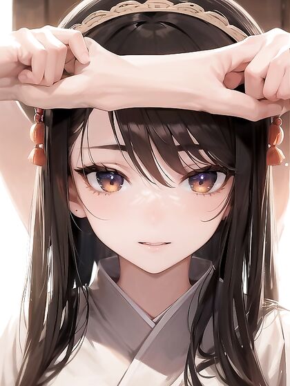 Cute Girl 18+ Lifts Her Shirt on Tatami Mat for Seductive Hentai Fun