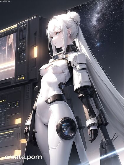 Pale-Skinned Beauty in Trench Coat Teases with Seductive Hair Bun Hentai Action