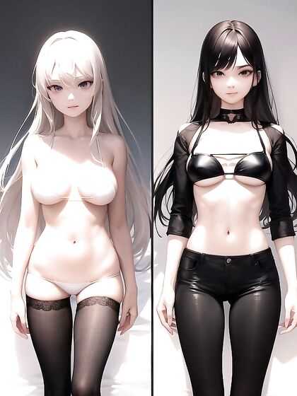 Bikini-clad Black-Haired Beauty in steamy Hentai Action