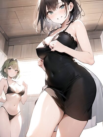 Sunny Poses with Hands on Hips for Steamy Shower Hentai Action