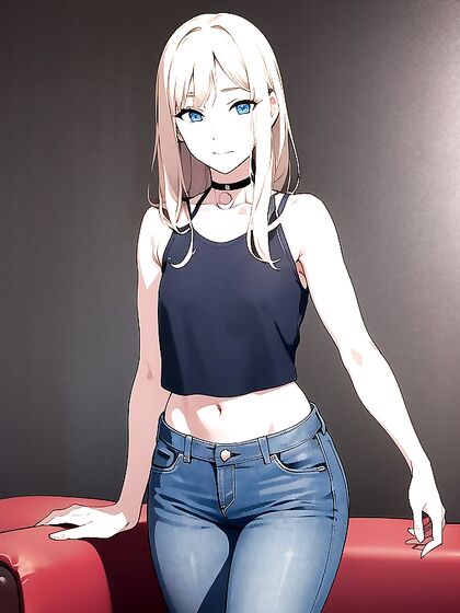 Blue-Eyed Beauty with Natural Breasts Takes Center Stage in Seductive Hentai Action