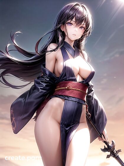 Fit Girl 18+ Standing in Front View for Steamy Hentai Action