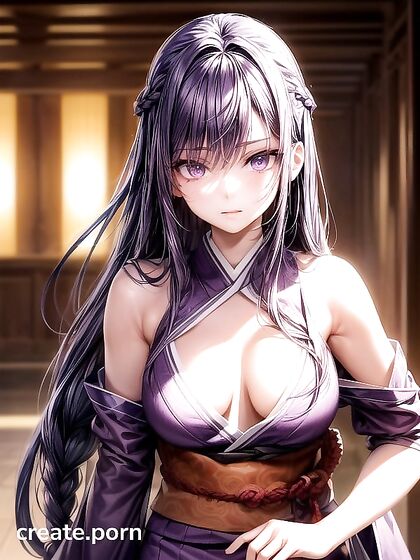 Glowing-Eyed Beauty with Massive Breasts in Steamy 18+ Hentai Action