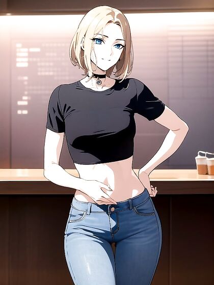 Blonde Beauty with Blue Eyes Gets Wild at the Bar in Hentai Action