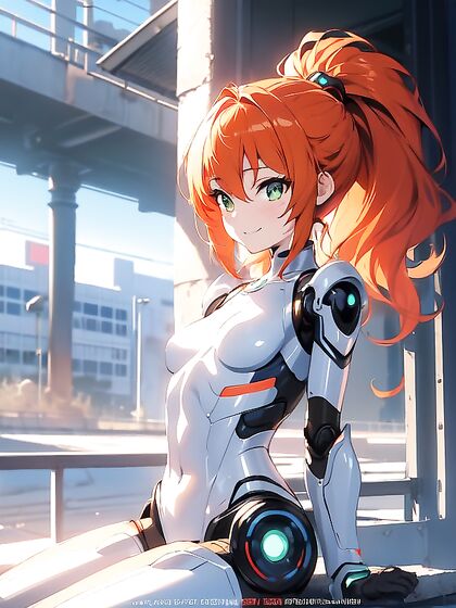Ginger in Robot Armor Enjoying Long-Length hentai Pleasures