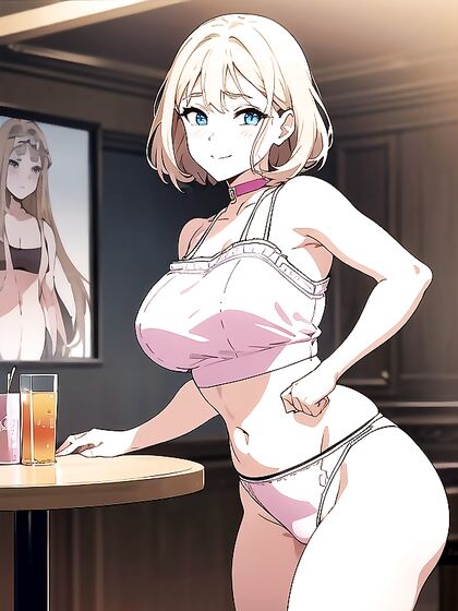 Blue-Eyed Beauty in Crop Top Explodes in Fat Hentai Pleasure