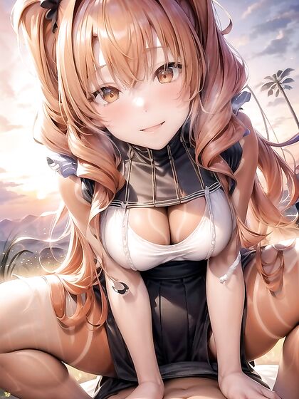 Ginger's Delights: A Seductive Sitting Position in Hentai AIPorn
